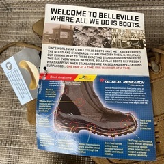 新品‼️BELLEVILLE 27.5㌢コンバットブーツスタクティカルブーツチールトゥー編みあげブーツ🍉プロフ必読の画像