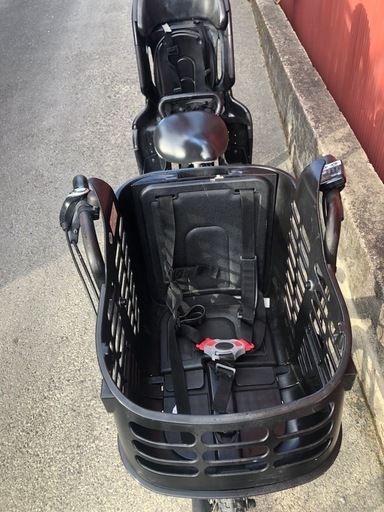 【京都】パナソニック　電動アシスト自転車　黒色　子ども乗せ