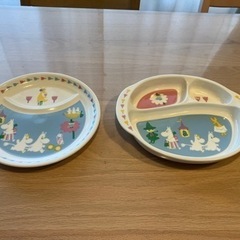 ムーミンプレート　離乳食食器　2種類