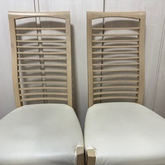ダイニングテーブル　リビング　アビー　伸長式　椅子二脚　テーブルのみ可 の画像