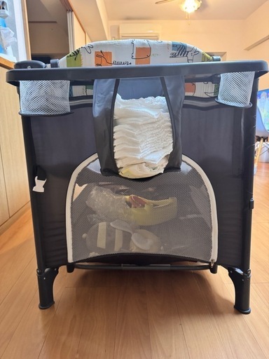 「美品」ベビーベッド 折りたたみ（新生児0ヶ月~36ヶ月）