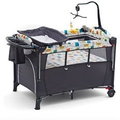 「美品」ベビーベッド 折りたたみ（新生児0ヶ月~36ヶ月）