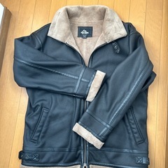 160cmSサイズ交渉中！合成皮革革ジャン裏起毛の画像