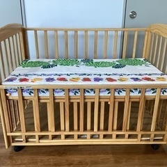 ベビーベッド【町田市再生家具】243222の画像