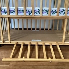 ベビーベッド【町田市再生家具】243222の画像