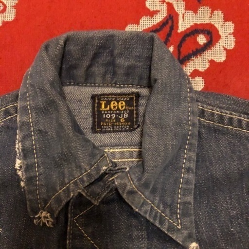 Lee社 109-JB size表記6 made in USA.