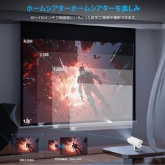 Android TV 11.0 / 5GWiFi / Bluetooth 搭載！小型プロジェクター！の画像
