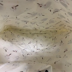 値下げしました　未使用　エコバッグ　ハンドメイド リバーシブル　ドット　シマエナガの画像