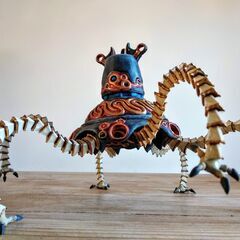 ３Dプリンター PLAテストプリント品　ミニチュアフィキア　ジオラマ（ゼルダの伝説　ガーディアン、ハイラル城）の画像