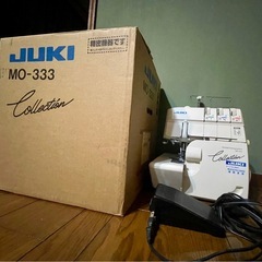 JUKI MO-333 ロックミシン フットペダル付きの画像