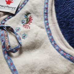 新品タグ付きNewsPlanetフリースワンピース100cm ～110cm 2着セット双子ちゃんご姉妹に♪キッズブランド服の画像