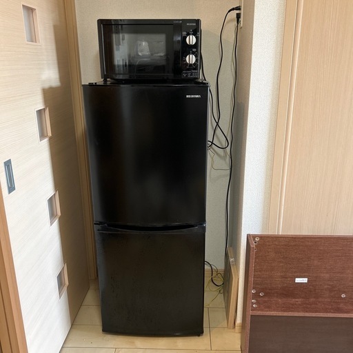 アイリスオーヤマ　冷蔵庫　電子レンジ