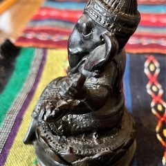 ガネーシャ 置物 縁起 インド神　象　夢を叶える　幸運　置物　オブジェ②の画像