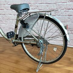 【大人用】整備済中古自転車 ブリヂストン 軽いアルミフレーム 24型スーパーライト 銅色 <自転車のオオムラ 静岡店>の画像