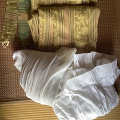 レトロ柄　カーテンの画像