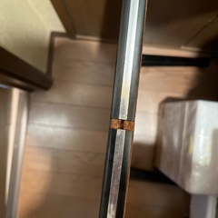レトロ　テーブル　昭和　ストライプの画像