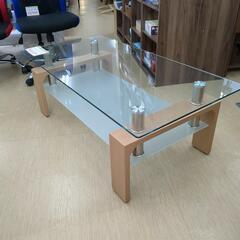 スタイリッシュなガラステーブル 幅119.5cm×奥行59.5cm×高さ41.5cm 美品！【浜村鹿野温泉ICから3分 買取本舗 宮本リサイクル 営業時間9～19時 定休日水曜のみ←連絡できませんm(_ _)m】の画像