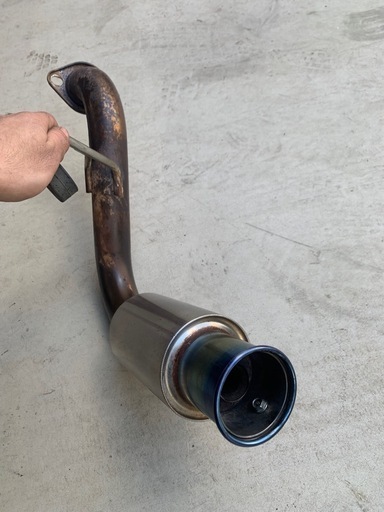 マフラーホンダ バモス ターボ h17~? 大型商品】 大栄テクノ