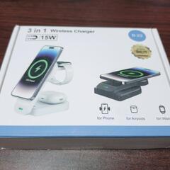 ワイヤレス充電器 3 in 1 充電器 アップルウォッチ充電器 ...
