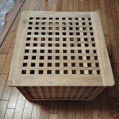 格子木製収納ＢＯＸの画像