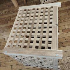 格子木製収納ＢＯＸの画像