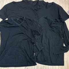 ユニクロ黒ロンT＆半袖T