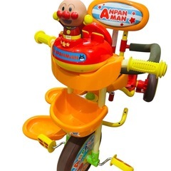 ☆期間限定　カジキリ付き三輪車 アンパンマンデラックスの画像