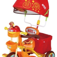 ☆期間限定　カジキリ付き三輪車 アンパンマンデラックスの画像
