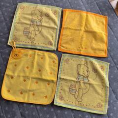 新品未使用　プーさん　ハンドタオル4点セット