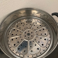【予定者決定】 蒸し器 蒸し鍋 ステンレス 二段三段 蒸しもの鍋 の画像