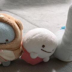 すみっコぐらし　てのりぬいぐるみ3体の画像