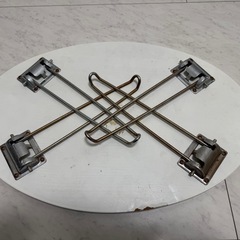 折りたたみテーブル 白の画像