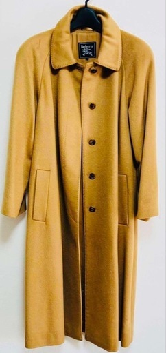 激レア★Burberrysロングコートカシミヤ100%80s90s一点物極美品
