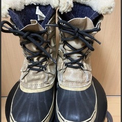 SOREL カリブー　スノーブーツ ベージュ・黒(サイズ24.5cm)