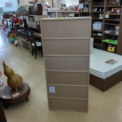 【6段カラーボックス】ナチュラルカラーのスリム本棚 幅59cm×奥行17cm×高さ133cm【浜村鹿野温泉ICから3分 買取本舗 宮本リサイクル 営業時間9～19時 定休日水曜のみ←連絡できませんm(_ _)m】の画像