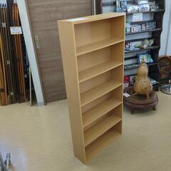 【6段カラーボックス】ナチュラルカラーのスリム本棚 幅59cm×奥行17cm×高さ133cm【浜村鹿野温泉ICから3分 買取本舗 宮本リサイクル 営業時間9～19時 定休日水曜のみ←連絡できませんm(_ _)m】の画像