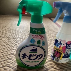 洗剤　蜘蛛スプレー2本　アイロン用などの画像