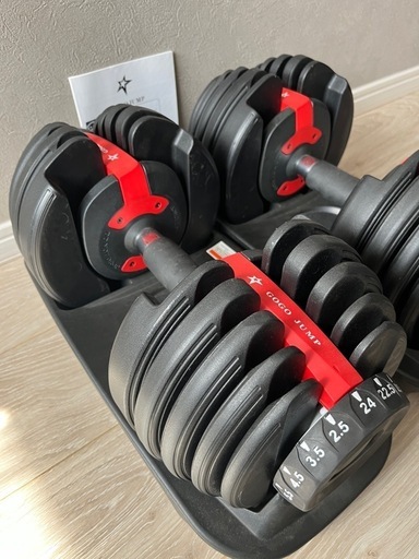 可変式ダンベル & トレーニングベンチ はる4WD 38Kg可変式 ダンベル