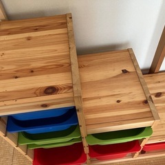 【お値下げしました】IKEA トロファスト　おもちゃ収納棚の画像