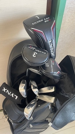 【希少レフティ】LYNX ゴルフクラブセット 10本 キャディバッグ ほぼ未使用 LYNX ゴルフセット 希少レフティ】LYNX ゴルフクラブセット 10本