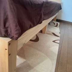 IKEAのシングルベッド　コンセント付き差し上げますの画像