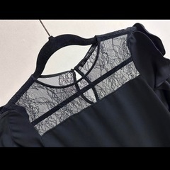 🤍ZARA ブラック⨉レース　ワンピースの画像