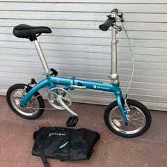 「ルノーライト８」軽量折り畳み自転車　袋付　2台まとめての画像