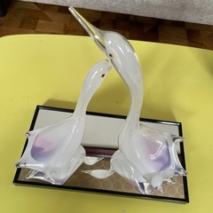 白鳥　ガラスの置物