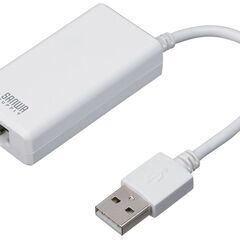 新品 USB2.0 LANアダプタ(USBハブ1ポート付き)の画像