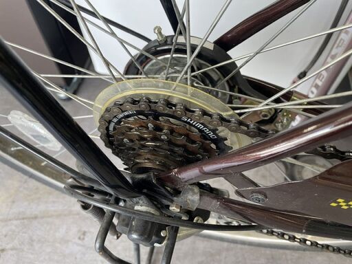 26インチ ノーパンク自転車 26インチ ６段変速 ママチャリ 自転車 荷台付き 札幌市手稲区