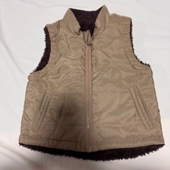 🌼美品　リバーシブル　ベスト　アウター　80の画像