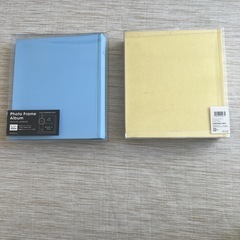 【新品未開封】フォトフレームアルバム200枚　水色&黄色の画像