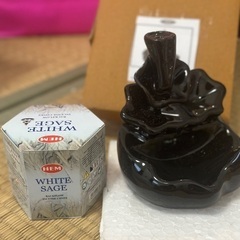 ホワイトセージ香炉セット