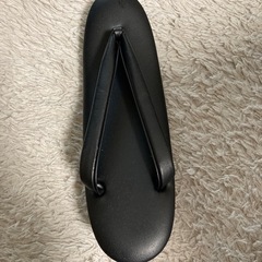 新品　和装草履　23.5cm 黒の画像